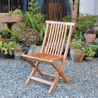 XMRNEH Outdoor Foldable Wooden Chair – Stylish & Durable Wooden Chair for Patios, Gardens, and Outdoor Dining, Easy to Fold